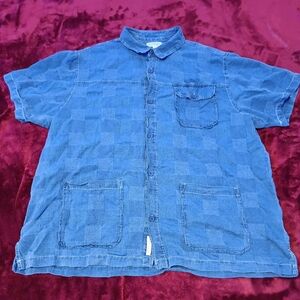 Free Assembly Men's Collared Button Up Shirt Size XXXL